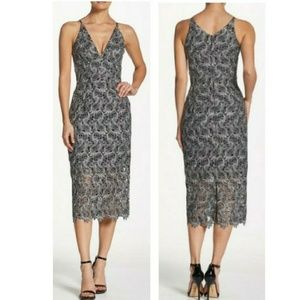 Dress the Population Aurora Plunging Neckline Midi